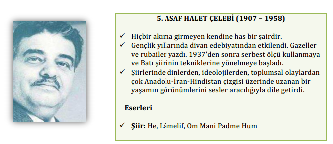 Asaf Halet Çelebi özellikleri Asaf Halet Çelebi eserleri